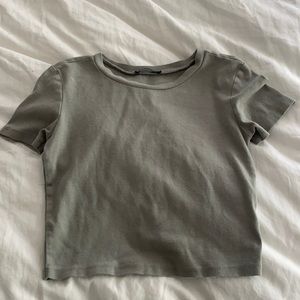 ZARA cropped tee